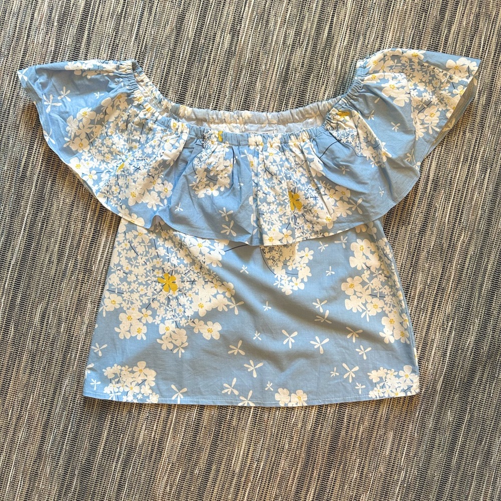 Avocado sister off shoulder floral top small